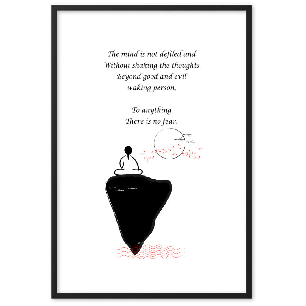 Framed matte paper poster_Waking person