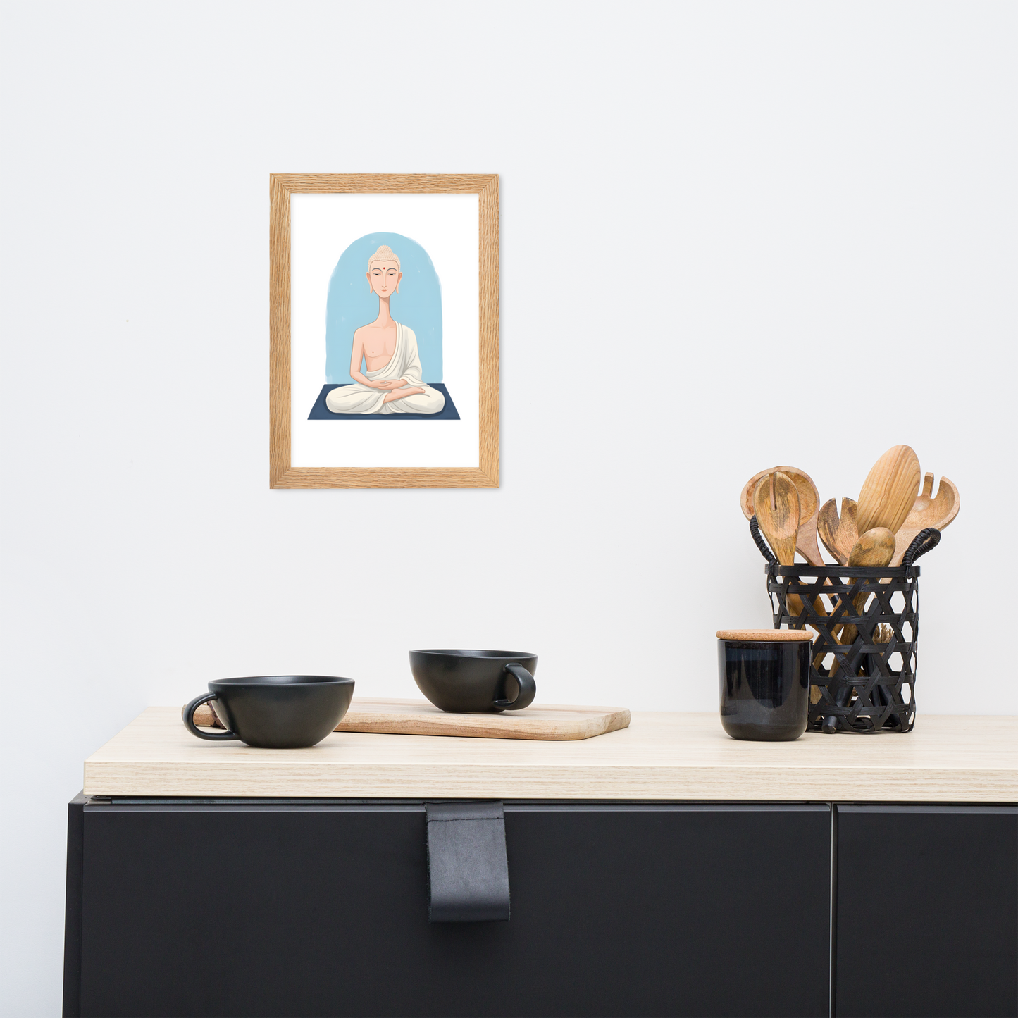 The Beautiful Buddha - Framed matte paper poster