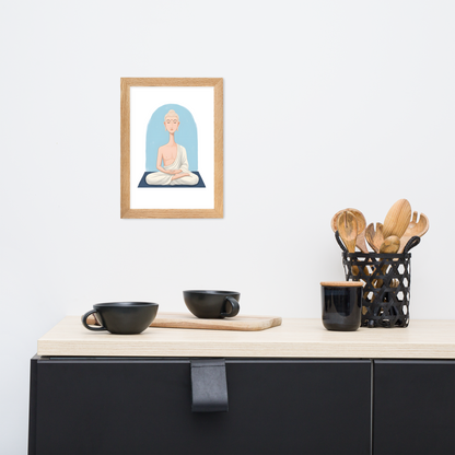 The Beautiful Buddha - Framed matte paper poster