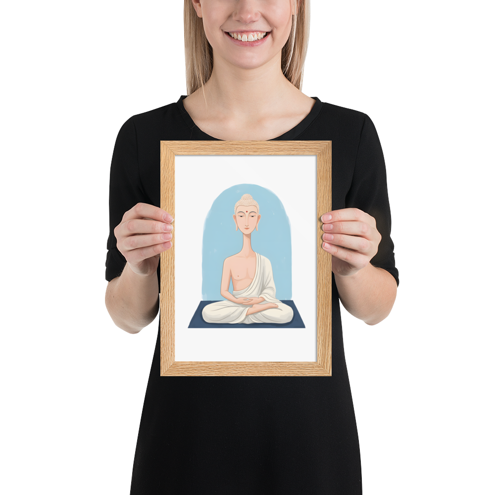 The Beautiful Buddha - Framed matte paper poster