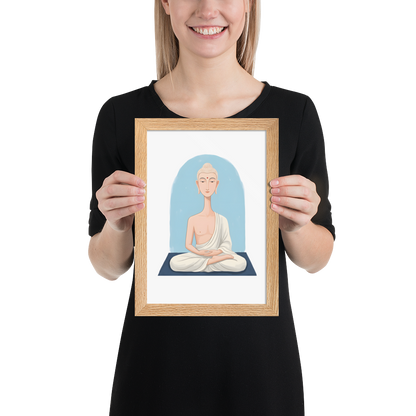 The Beautiful Buddha - Framed matte paper poster