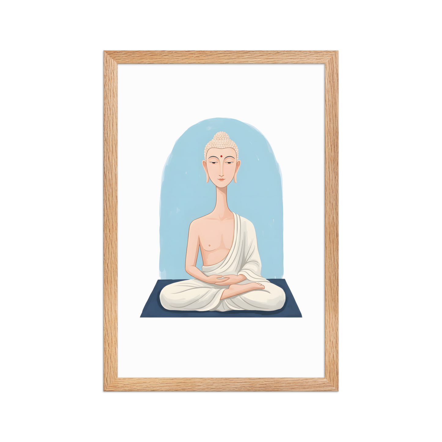 The Beautiful Buddha - Framed matte paper poster