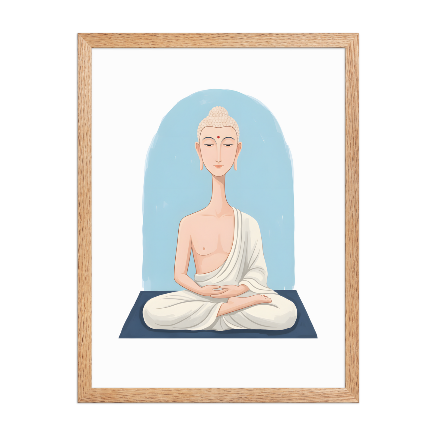 The Beautiful Buddha - Framed matte paper poster