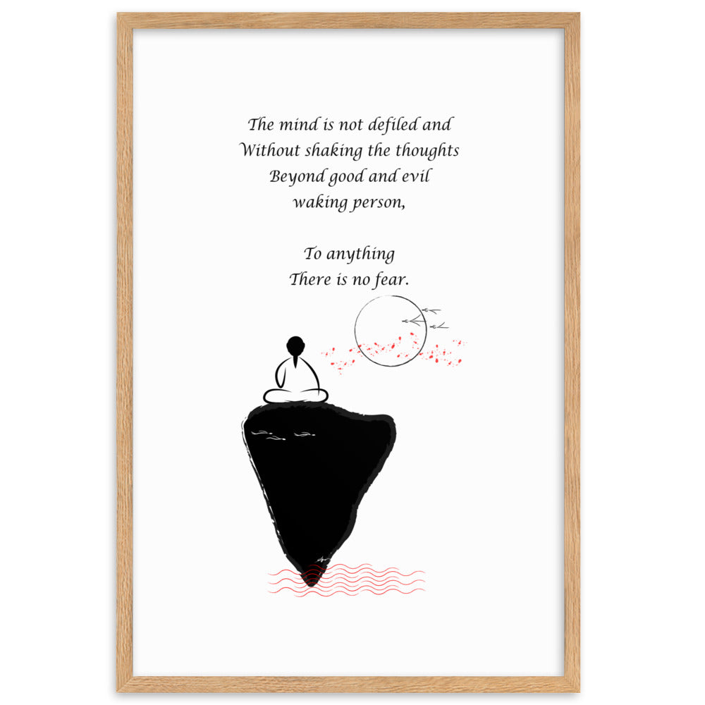 Framed matte paper poster_Waking person