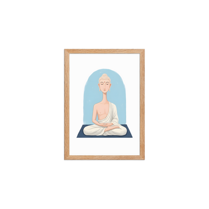 The Beautiful Buddha - Framed matte paper poster