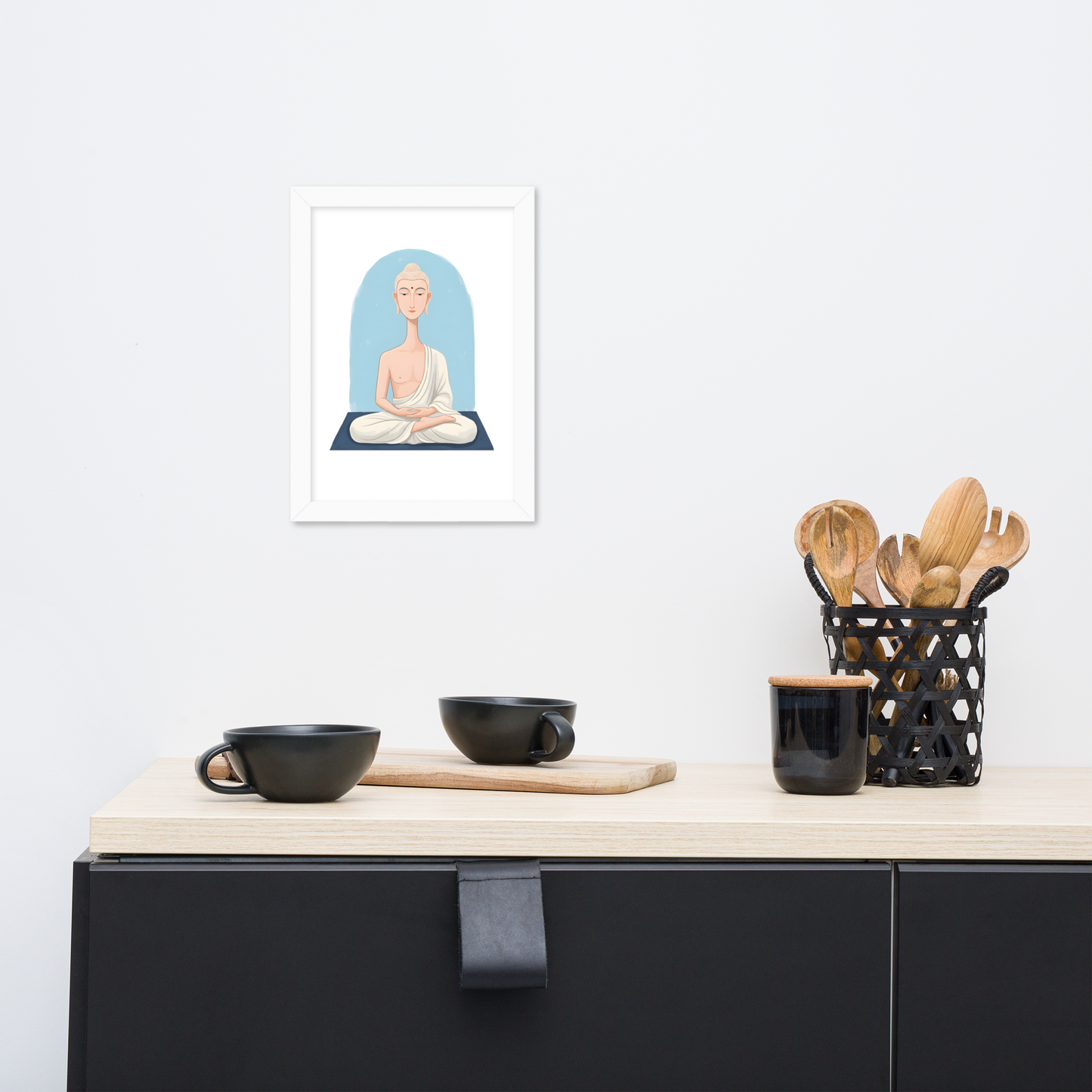 The Beautiful Buddha - Framed matte paper poster