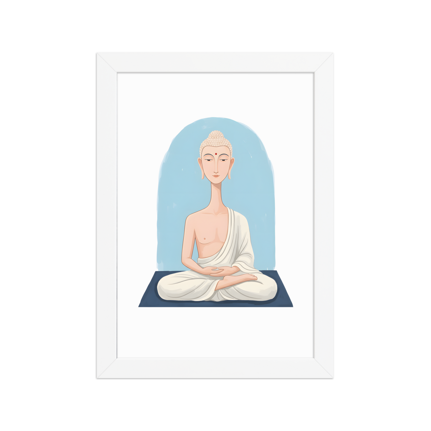 The Beautiful Buddha - Framed matte paper poster