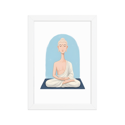 The Beautiful Buddha - Framed matte paper poster