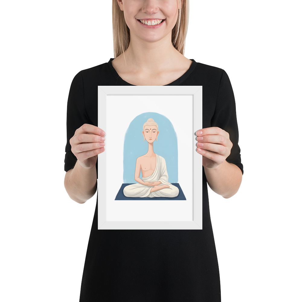 The Beautiful Buddha - Framed matte paper poster