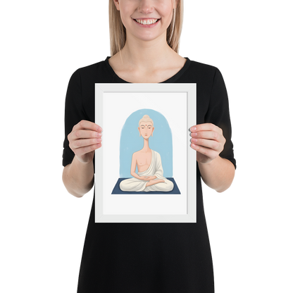 The Beautiful Buddha - Framed matte paper poster