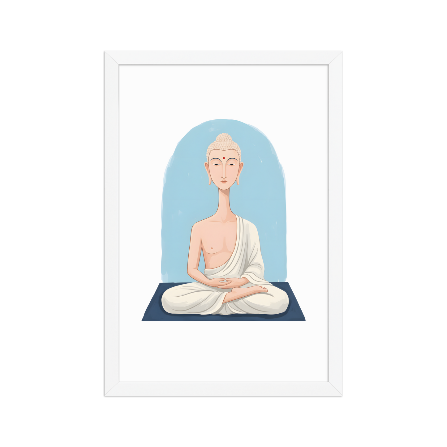 The Beautiful Buddha - Framed matte paper poster