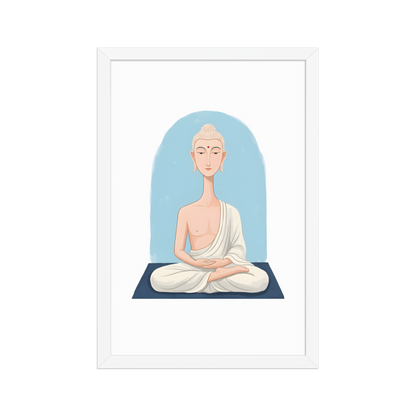 The Beautiful Buddha - Framed matte paper poster