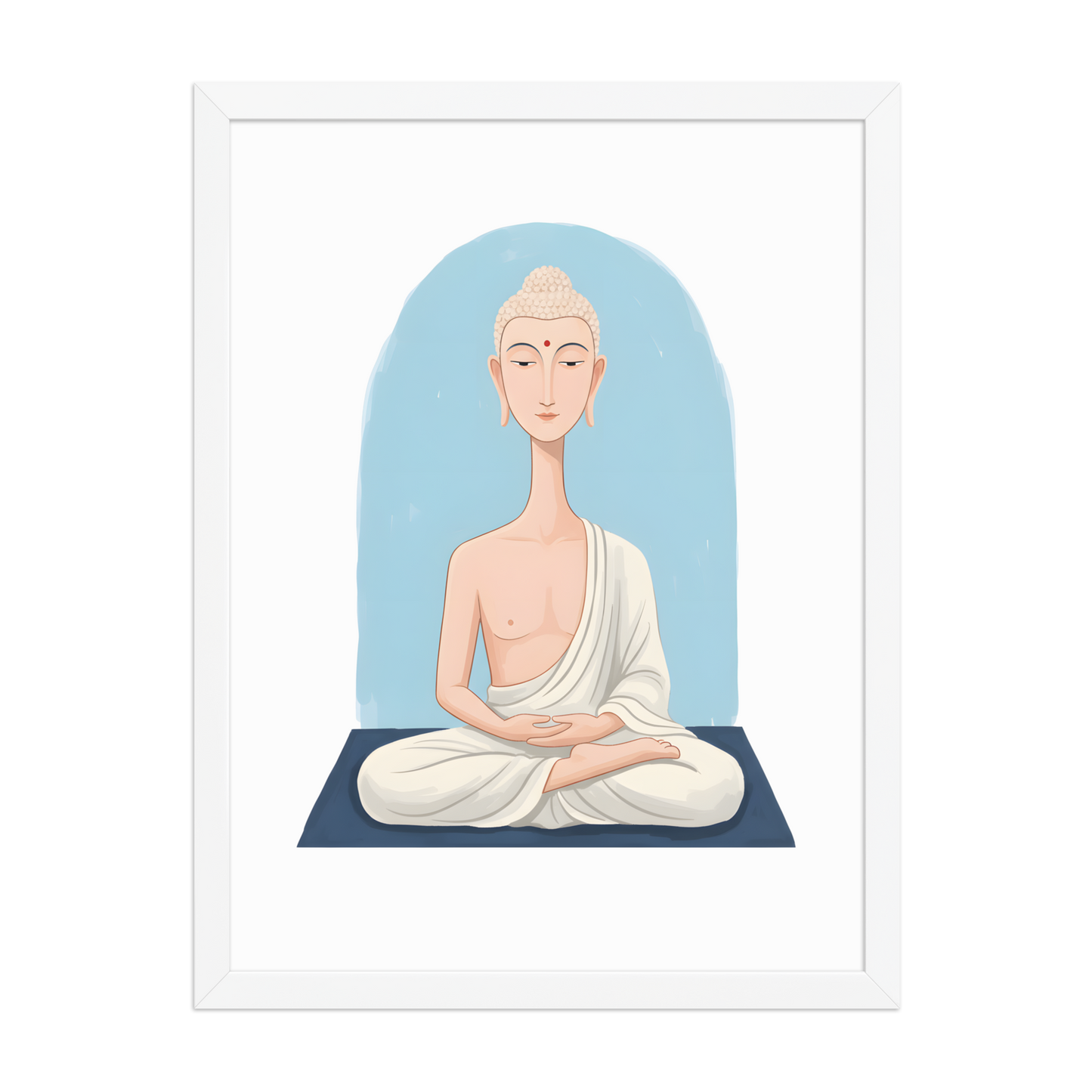 The Beautiful Buddha - Framed matte paper poster