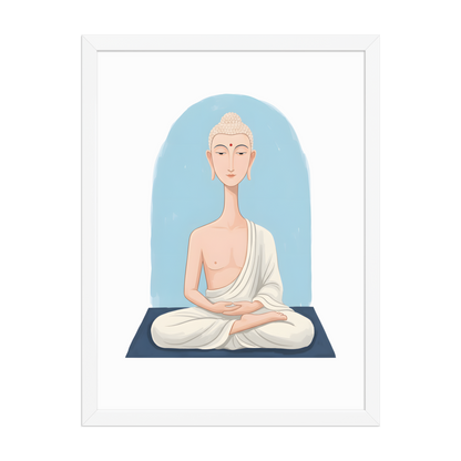 The Beautiful Buddha - Framed matte paper poster