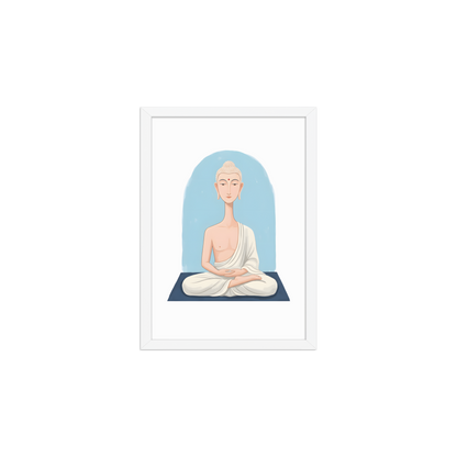 The Beautiful Buddha - Framed matte paper poster