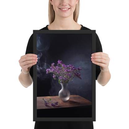 Framed poster_Purple Statice flowers