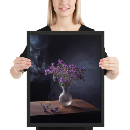 Framed poster_Purple Statice flowers