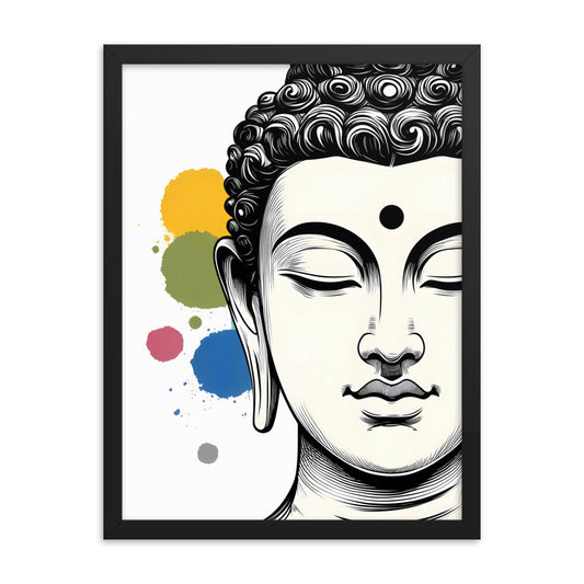 Buddha's contemplation_Framed poster