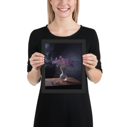 Framed poster_Purple Statice flowers