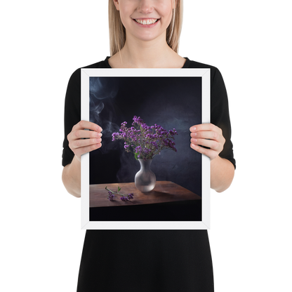 Framed poster_Purple Statice flowers