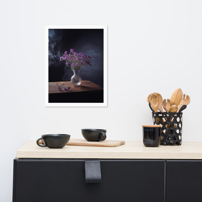 Framed poster_Purple Statice flowers