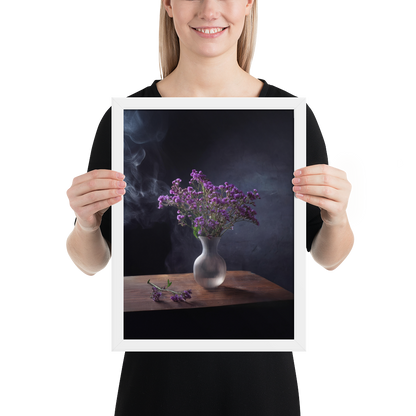 Framed poster_Purple Statice flowers