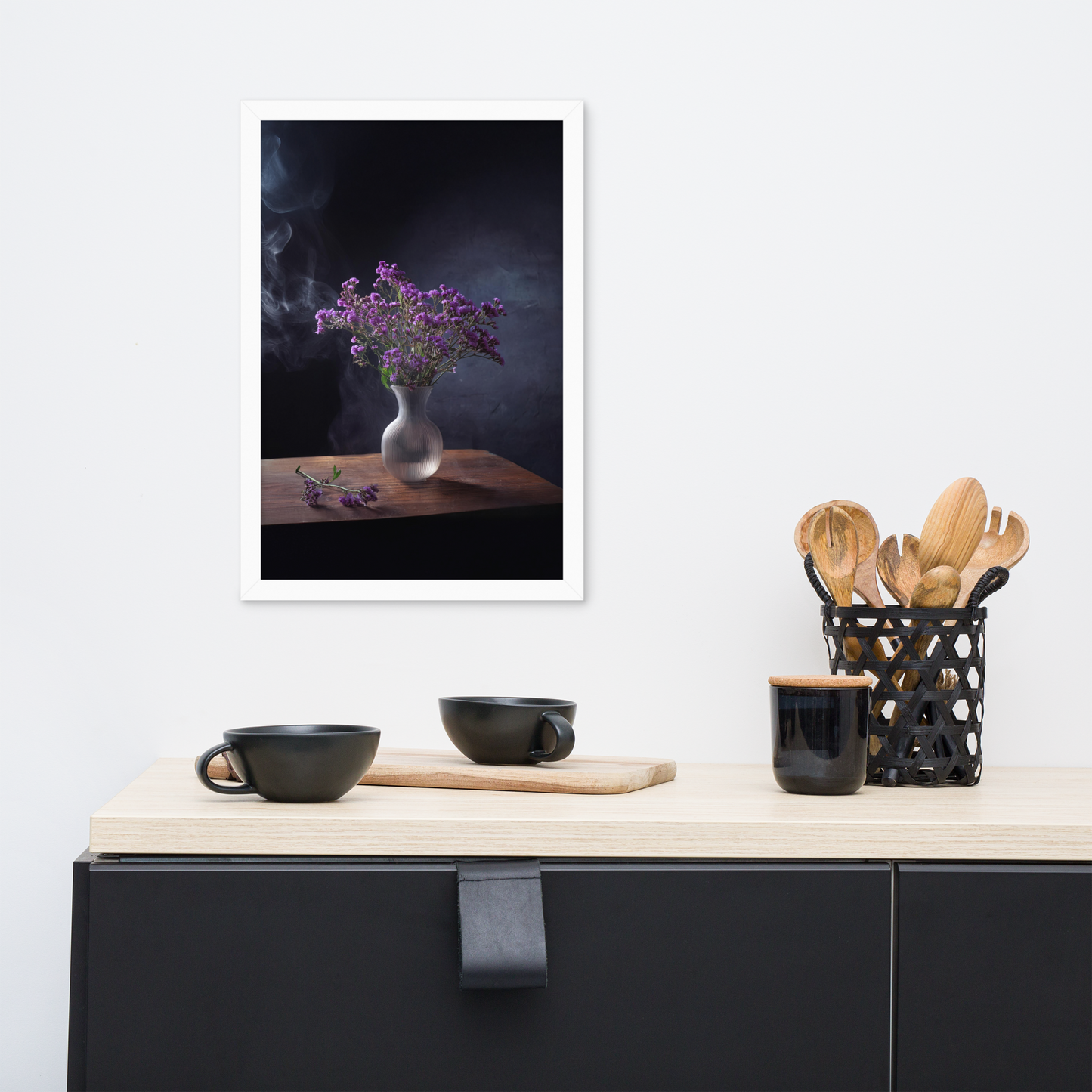 Framed poster_Purple Statice flowers