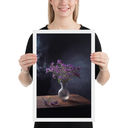 Framed poster_Purple Statice flowers