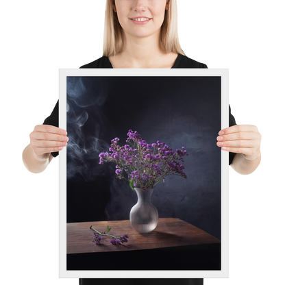 Framed poster_Purple Statice flowers