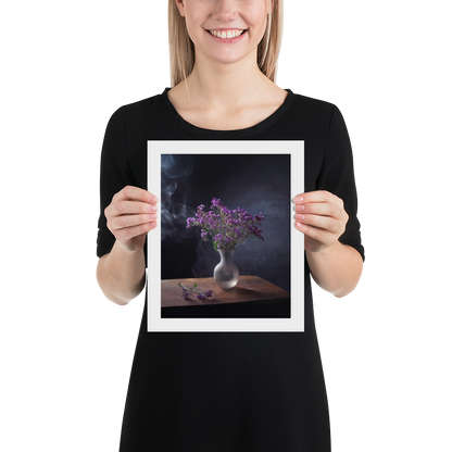 Framed poster_Purple Statice flowers