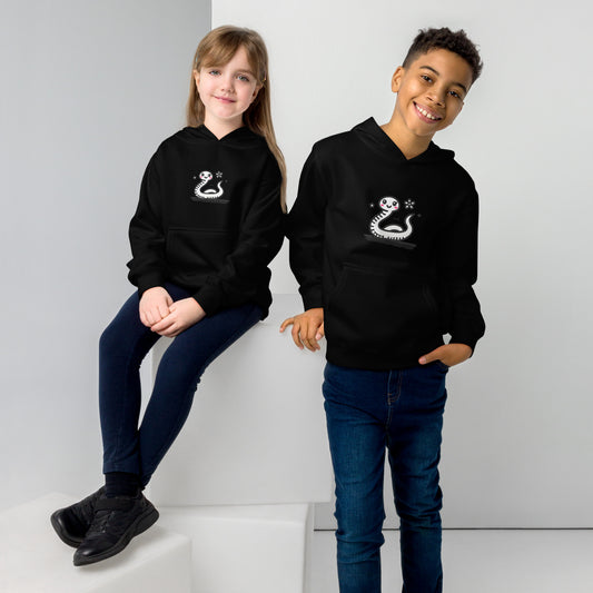 Kids fleece hoodie_Cute Snake