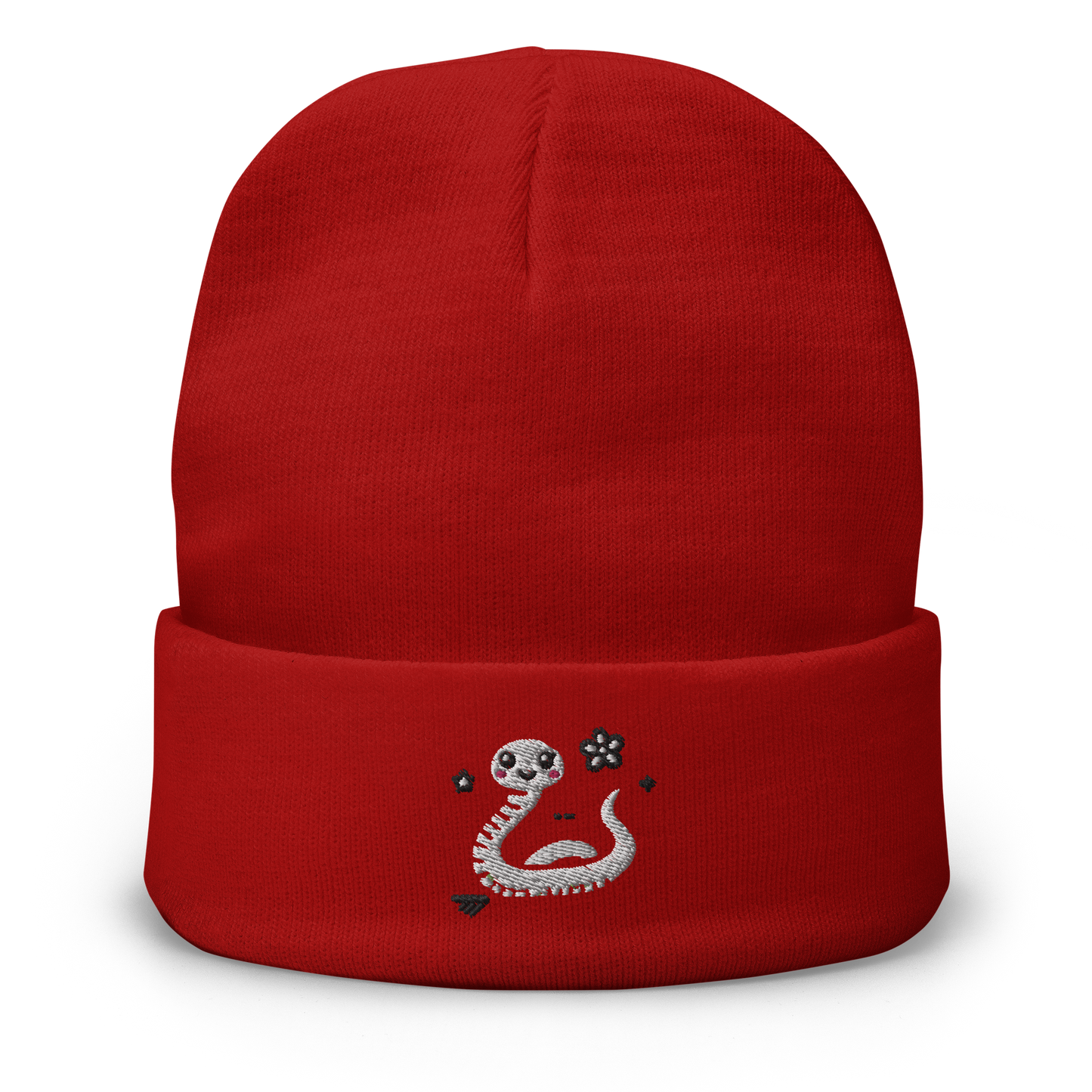 Embroidered Beanie_Humorous Snake