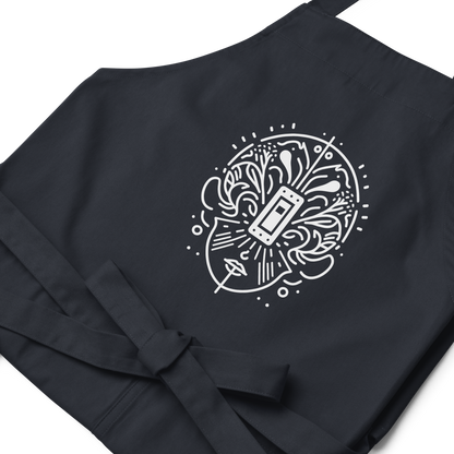 Organic cotton apron_Black, Navy