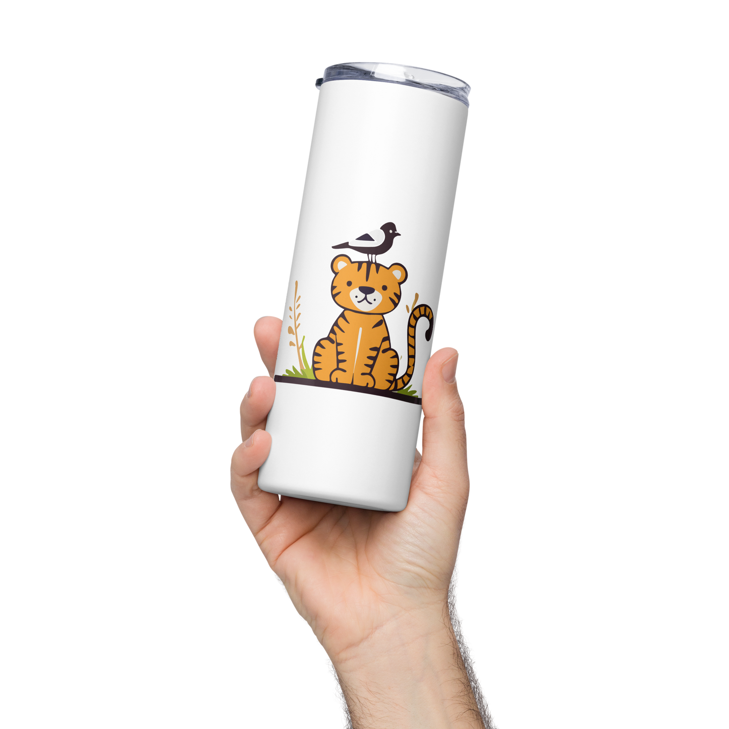 Stainless steel tumbler_Cute Tiger