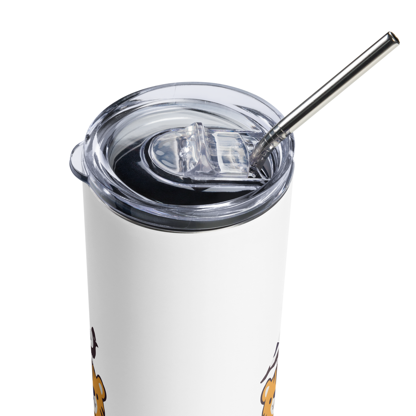 Stainless steel tumbler_Cute Tiger