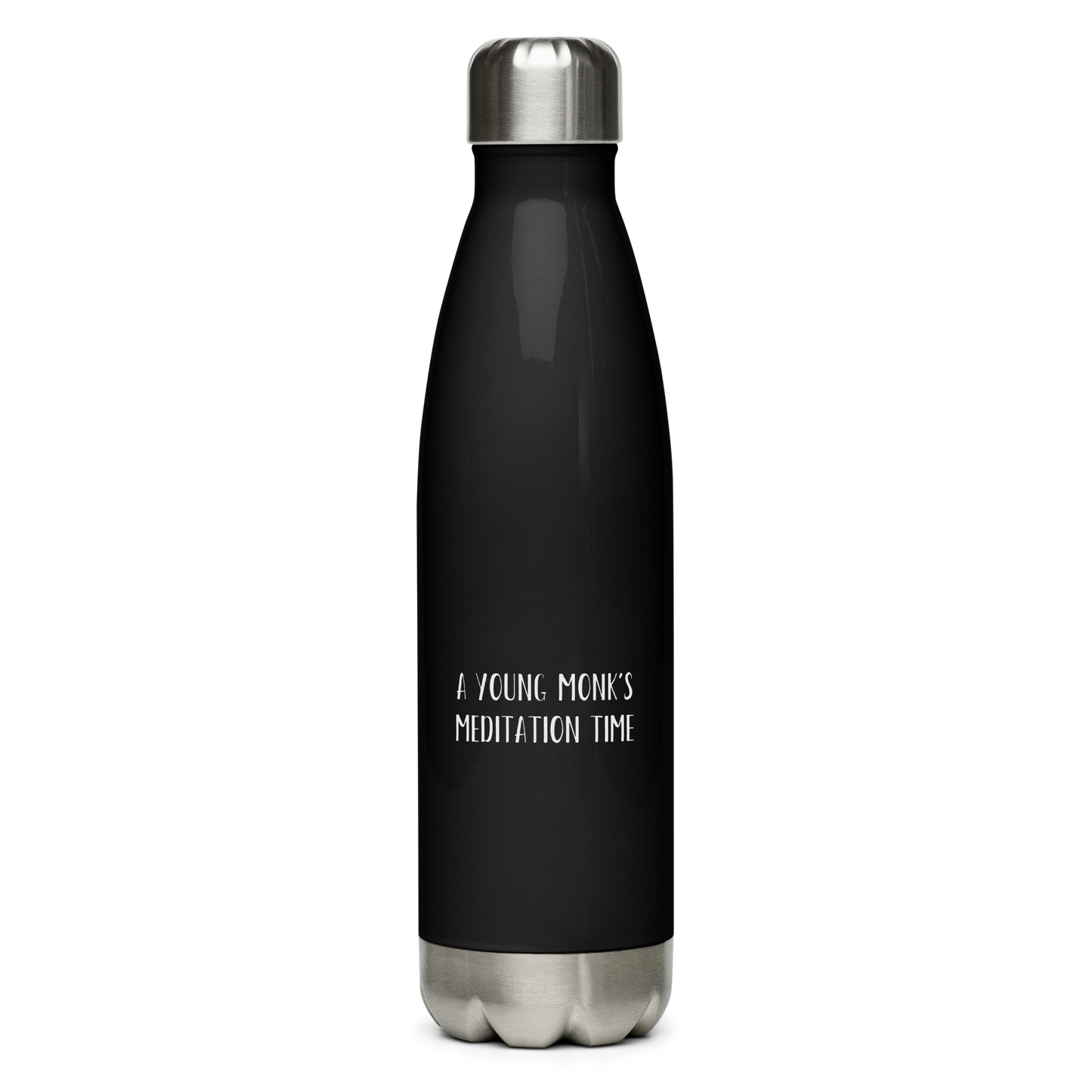 Stainless steel water bottle_A young monk