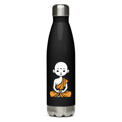 Stainless steel water bottle_A young monk