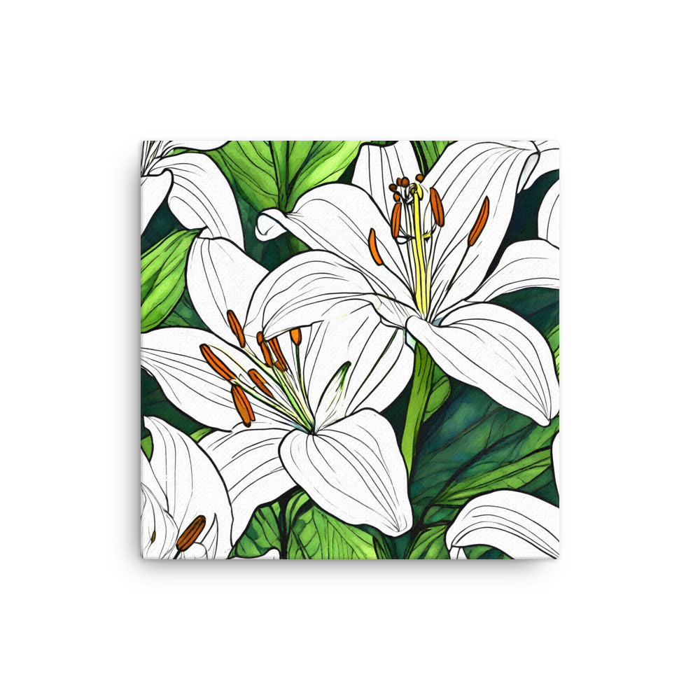 Thin canvas_White Lily