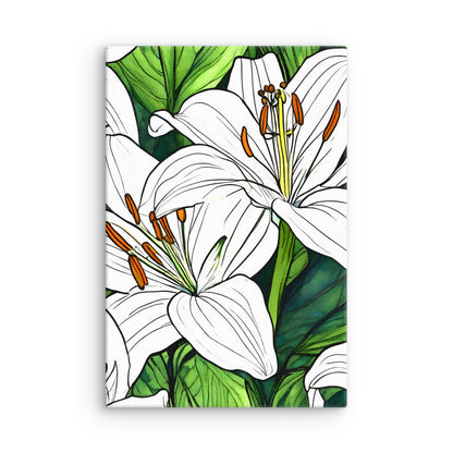 Thin canvas_White Lily