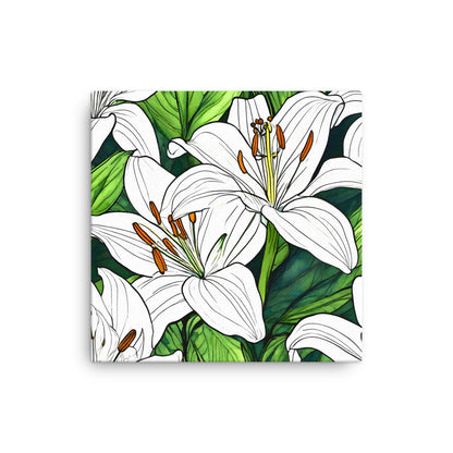 Thin canvas_White Lily