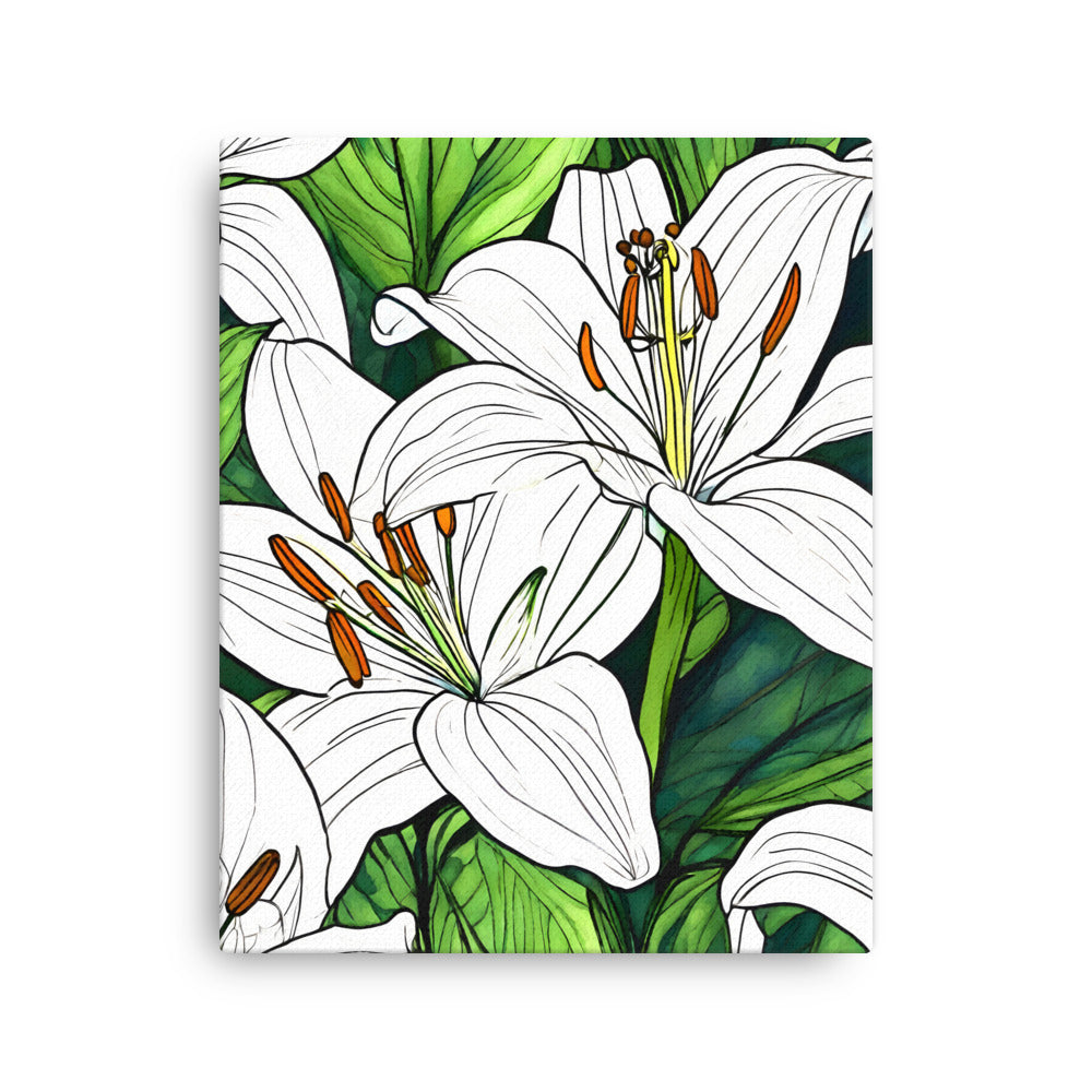 Thin canvas_White Lily