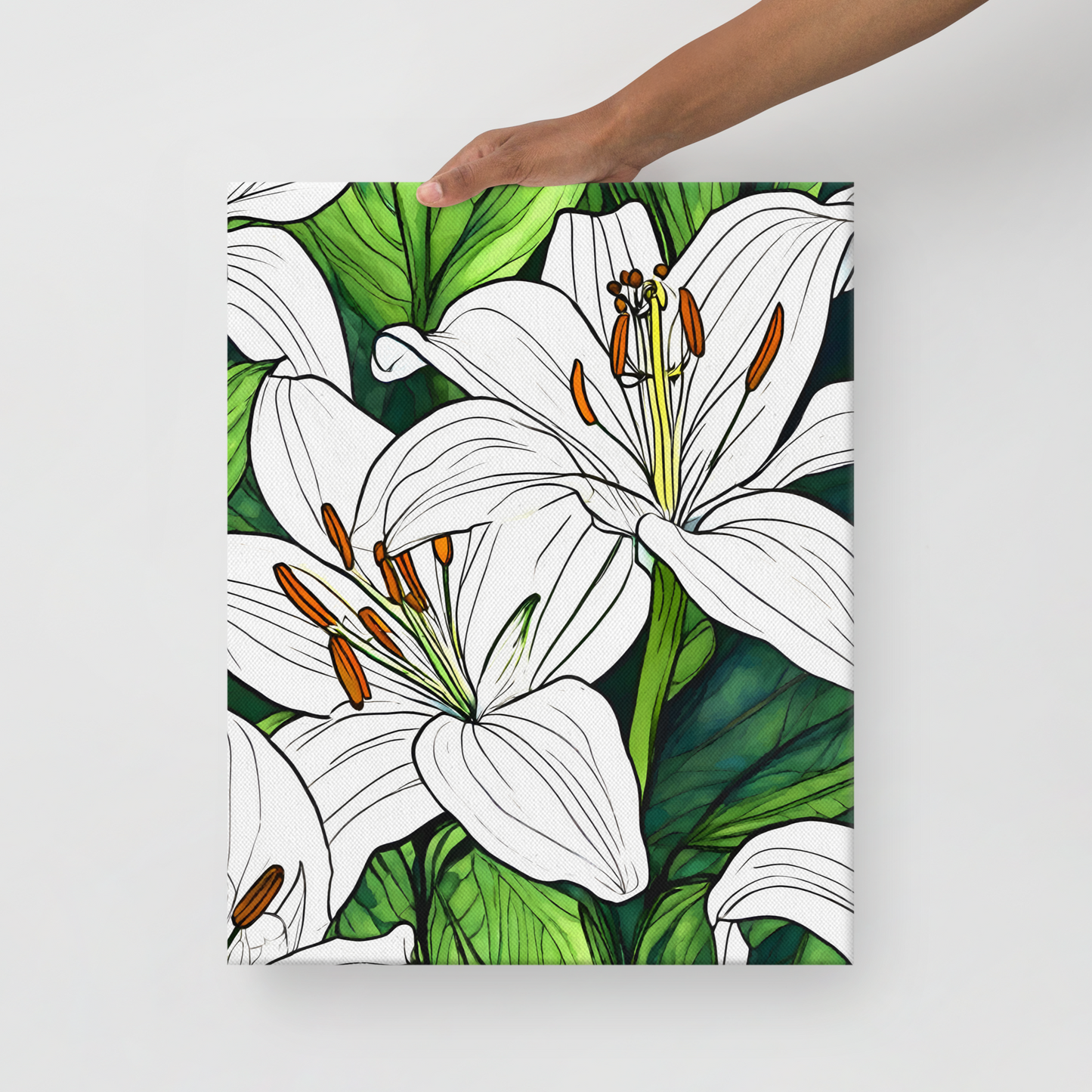 Thin canvas_White Lily