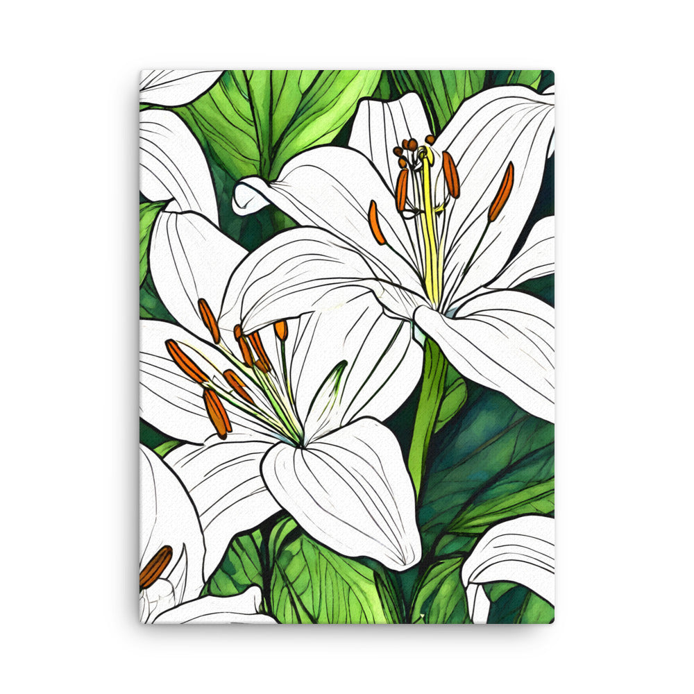 Thin canvas_White Lily