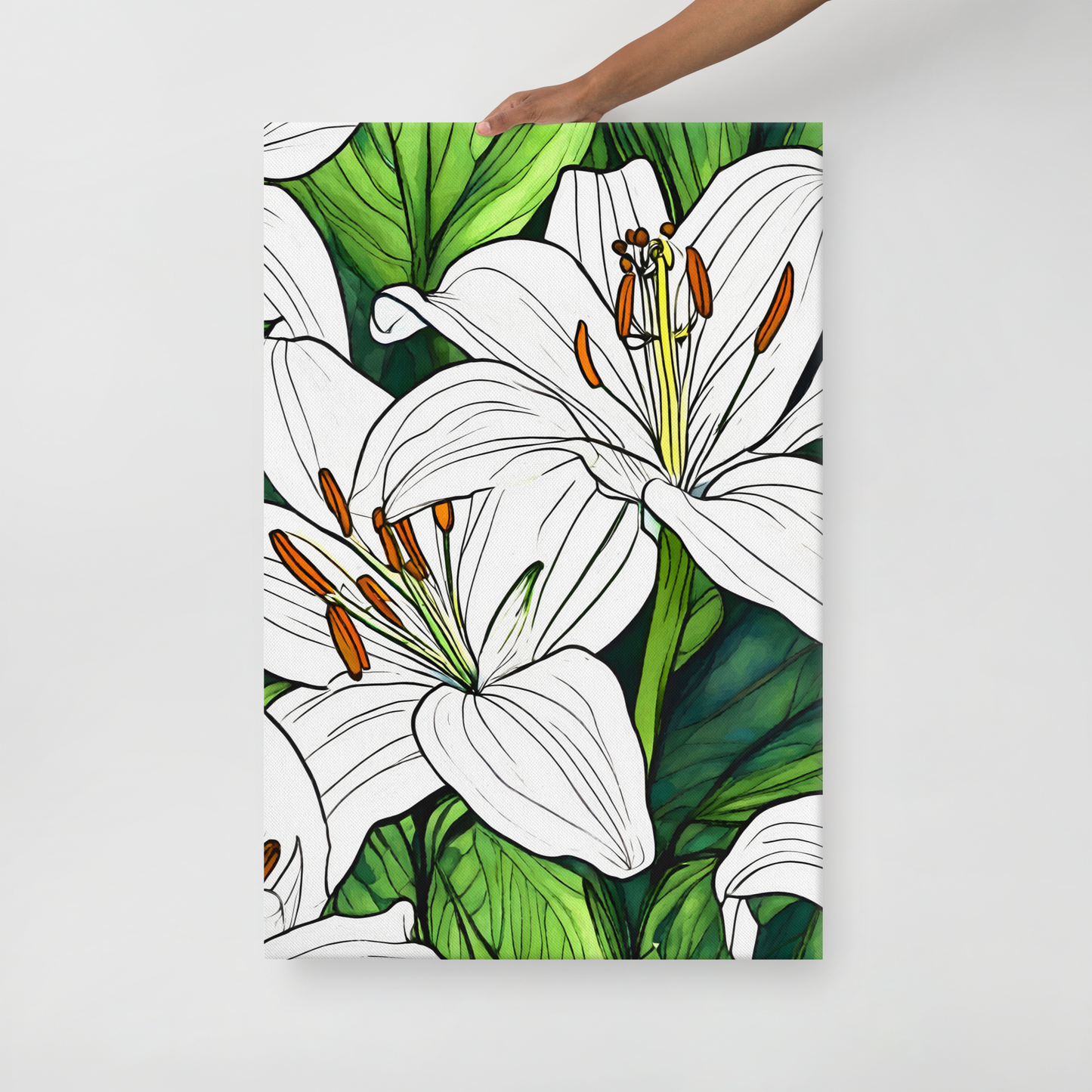 Thin canvas_White Lily