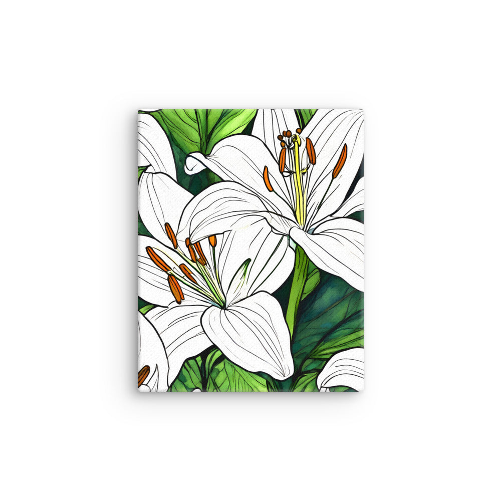 Thin canvas_White Lily