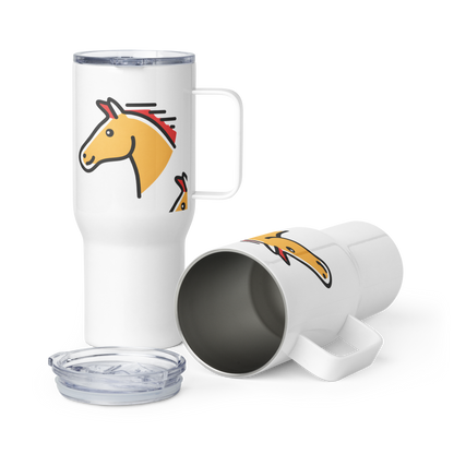 Travel mug with a handle-2026: Year of the Horse