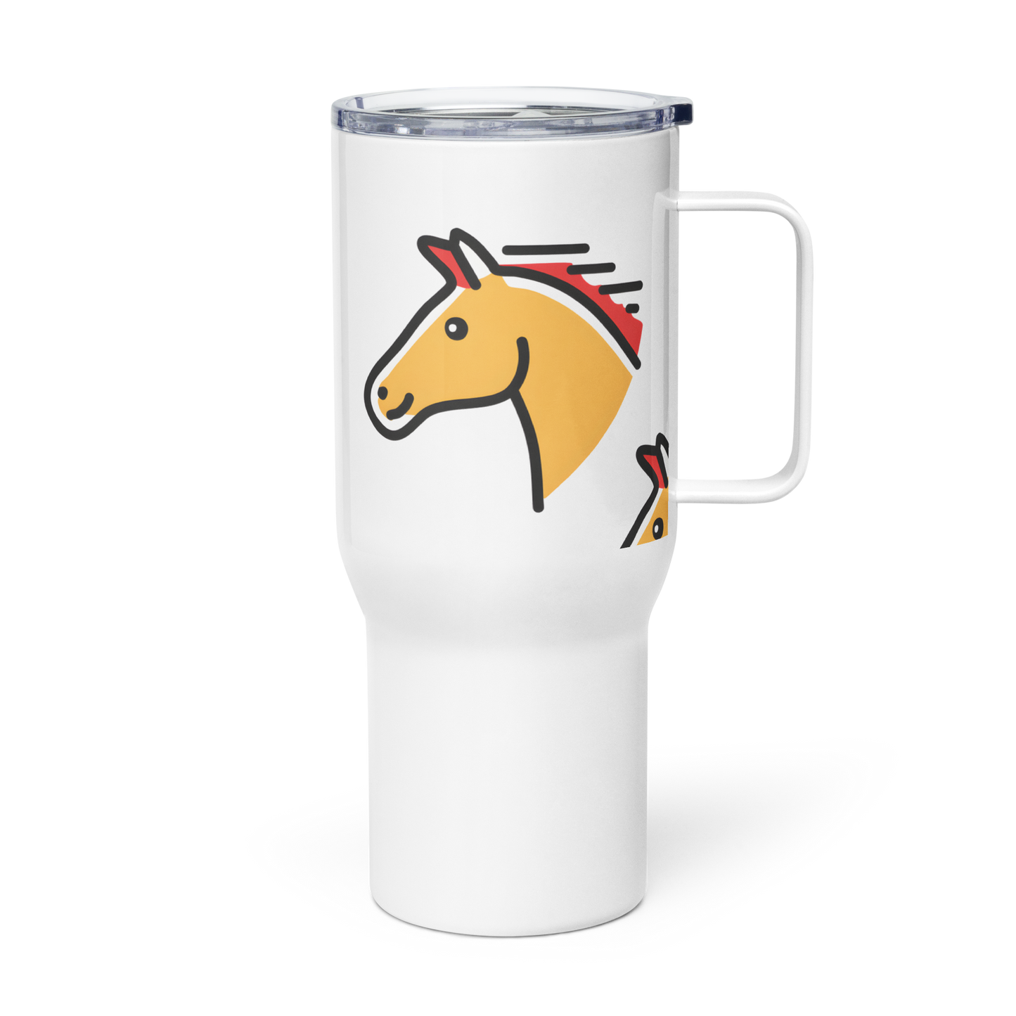 Travel mug with a handle-2026: Year of the Horse