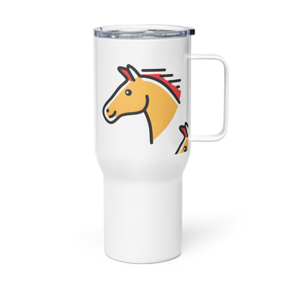 Travel mug with a handle-2026: Year of the Horse