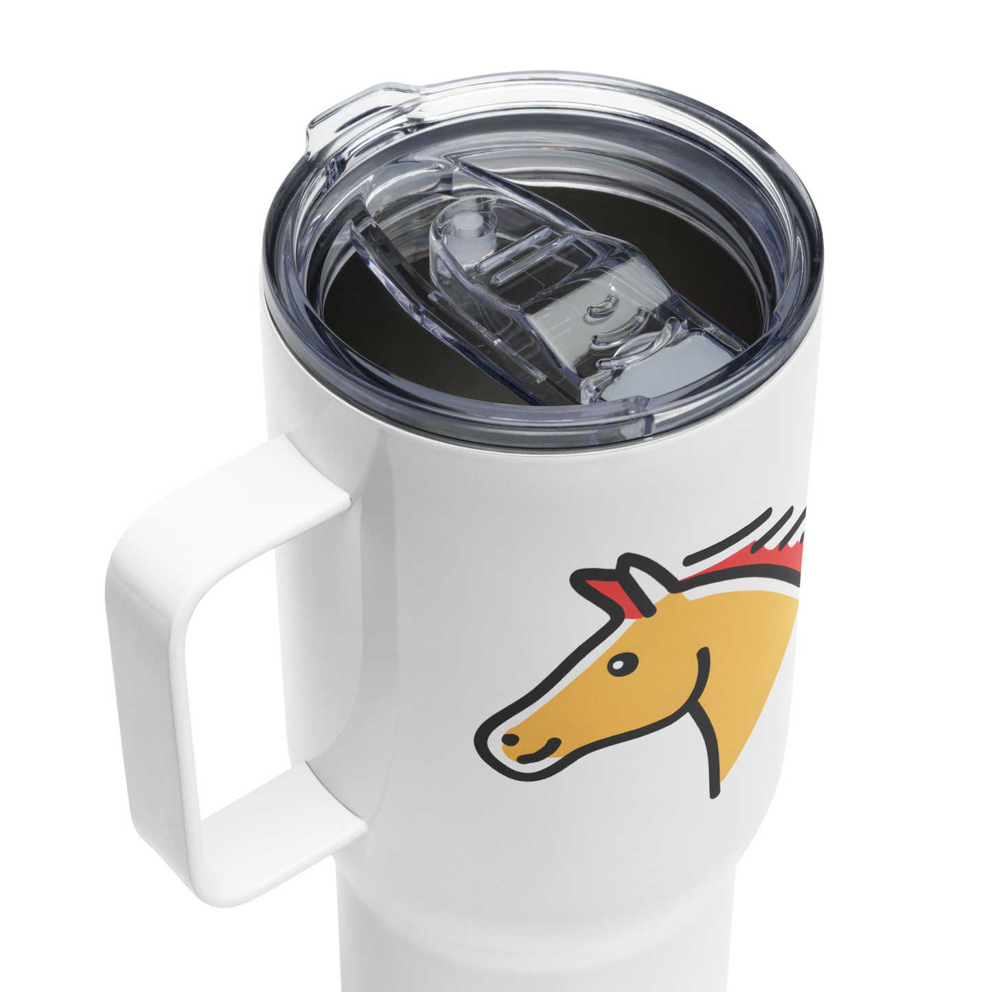 Travel mug with a handle-2026: Year of the Horse