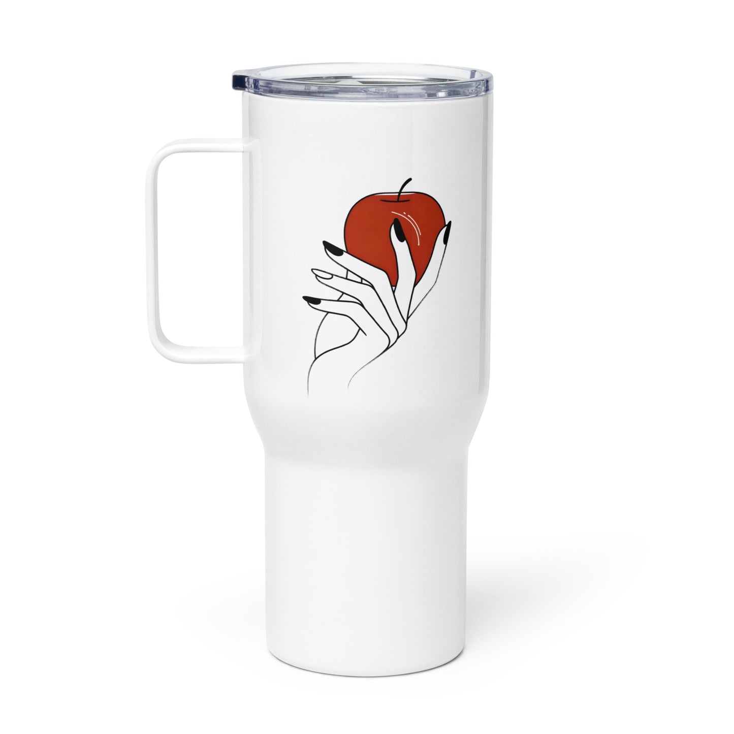 Travel mug with a handle_Red Apple